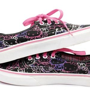 Vans Off The Wall Hello Kitty Black Pink Sneakers